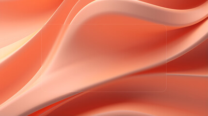  3D abstract orange color morphism wallpaper, modern Style, morphism background, backgroun for text mockup