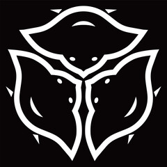 家紋です。陰三つ千鳥といいます。