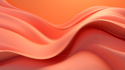  3D abstract orange color morphism wallpaper, modern Style, morphism background, backgroun for text mockup