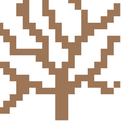 tree, flower, minecraft, green, naturepixel heart pattern
