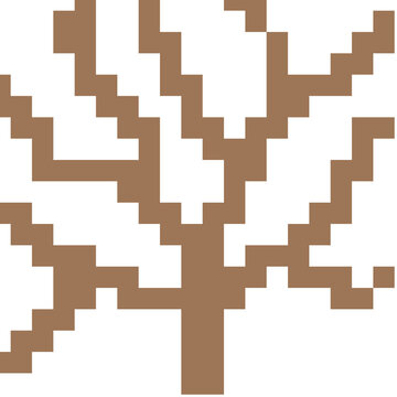 Tree, Flower, Minecraft, Green, Naturepixel Heart Pattern