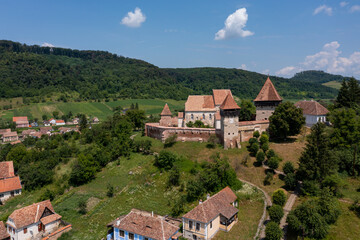 Fototapeta premium The fortified church of Alma Vii in Romania