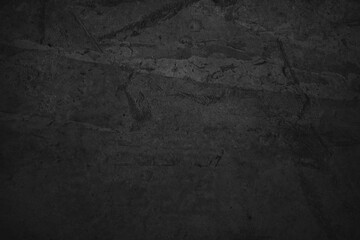 Black wall background cement or stone. concrete texture as a concept of horror and Halloween - obrazy, fototapety, plakaty