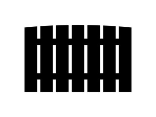 Fence flat icon vector