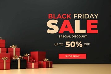 Grab Attention with Black Friday Sale Social Media Banner Offer Background
