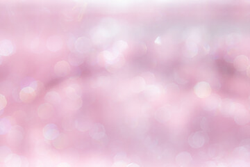 Pink abstract sparkles or glitter lights Defocused circles bokeh