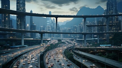 A Futuristic Urban Highway