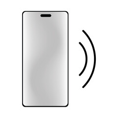 Smartphone/mobile phone vibrates or rings flat for the app. Contact