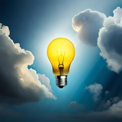 light bulb in the sky
