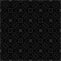 A repeat pattern of white dots on a black background. Simple texture for posters, sites, business cards, covers.