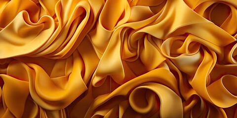 AI Generated. AI Generative. Homemade classic italian spaghetti  pasta tagliatelle noodle top view abstract food background.  Can be used for restaurant menu promotion