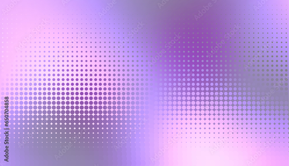 Poster abstract defocused horizontal background with pop art halftone dots. vector image.