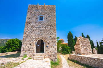 Picturesque Pythagorio town on Samos island, Greece. 