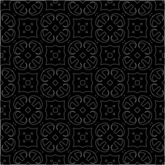 A repeat pattern of white dots on a black background. Simple texture for posters, sites, business cards, covers.