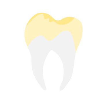 unhealthy yellow teeth