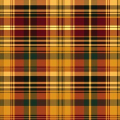 Tartan seamless pattern background in green, orange. Check plaid textured graphic design. Checkered fabric modern fashion print. New Classics: Menswear Inspired concept.