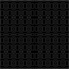 A repeat pattern of white dots on a black background. Simple texture for posters, sites, business cards, covers.