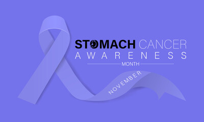 Stomach Cancer awareness month is observed every year In November. Background, banner, card, poster, template. Vector illustration.