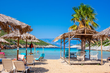 Amazing beach of Livadaki on Samos island, Greece.
