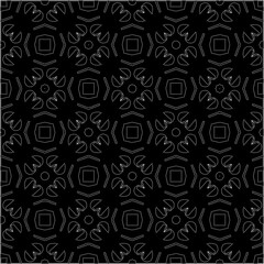 A repeat pattern of white dots on a black background. Simple texture for posters, sites, business cards, covers.