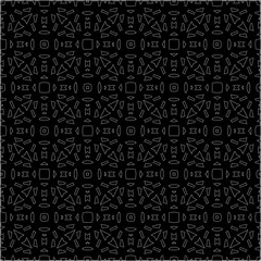 A repeat pattern of white dots on a black background. Simple texture for posters, sites, business cards, covers.