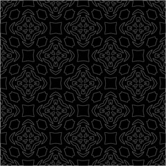 A repeat pattern of white dots on a black background. Simple texture for posters, sites, business cards, covers.