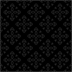 A repeat pattern of white dots on a black background. Simple texture for posters, sites, business cards, covers.