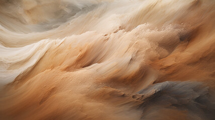 Abstract flowing sand