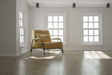 Modern interior design. 3D illustration