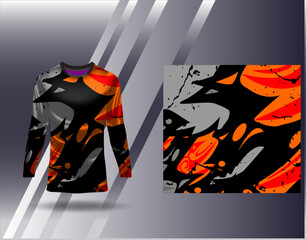Sports jersey and tshirt template sports design for football racing gaming jersey vector