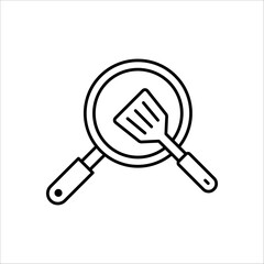 spatula vector icon trendy symbol template on white background