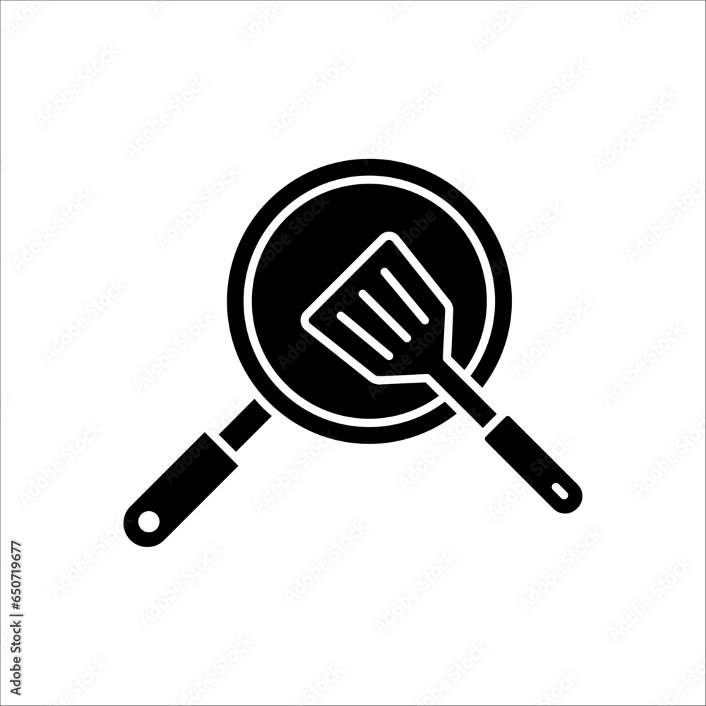 Poster spatula vector icon trendy symbol template on white background