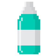 Bottle Pixel Art Flat Icon