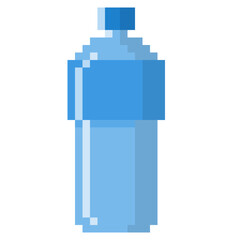 Bottle Pixel Art Flat Icon