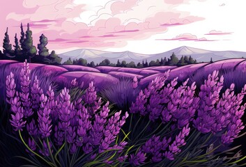 Lavender sway in the breeze