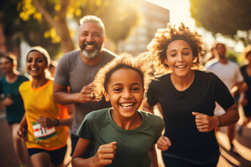 Diverse Runners Unite for Charity Event