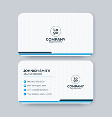 Modern & Clean business card / Abstract Minimalist visiting card	