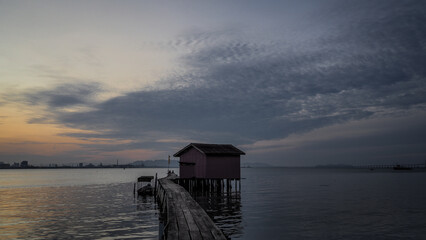 The architecture of Penang Island in Malaysia