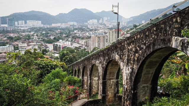 The landscape of Penang Hill in Malaysia