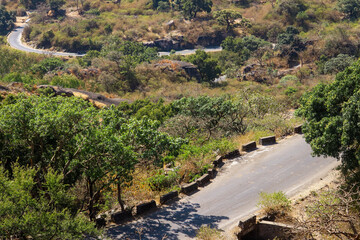 road in the mountains of Mount abut 