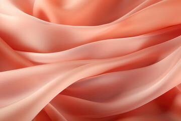 Shimmering Silk: A light coral fabric texture, shimmering under soft lighting, capturing the delicate weave and play of light, perfect for sophisticated designs.