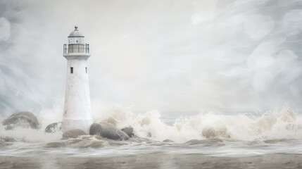 lighthouse on the coast of the state