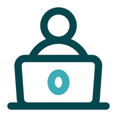 online learning icon for illustration