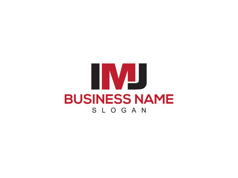 Typographic IMJ Logo Letter Vector, Initial IM Business Logo Icon For You