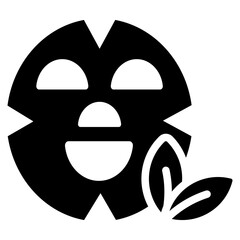 Facial Mask Glyph Icon