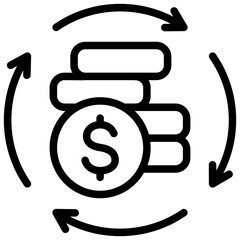 Value Streams Outline Icon