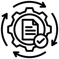 Processes Outline Icon