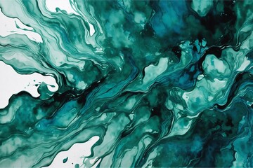 abstract blue background with water, black and blue, paint background, black and blue liquid