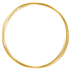 Aesthetic golden circle frame