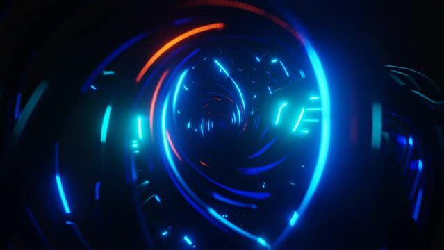Neon disco strobes dance in this VJ loop backdrop.